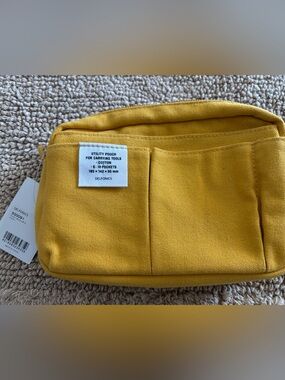 Delfonics Yellow Utility Pouch - Compact Cotton Storage